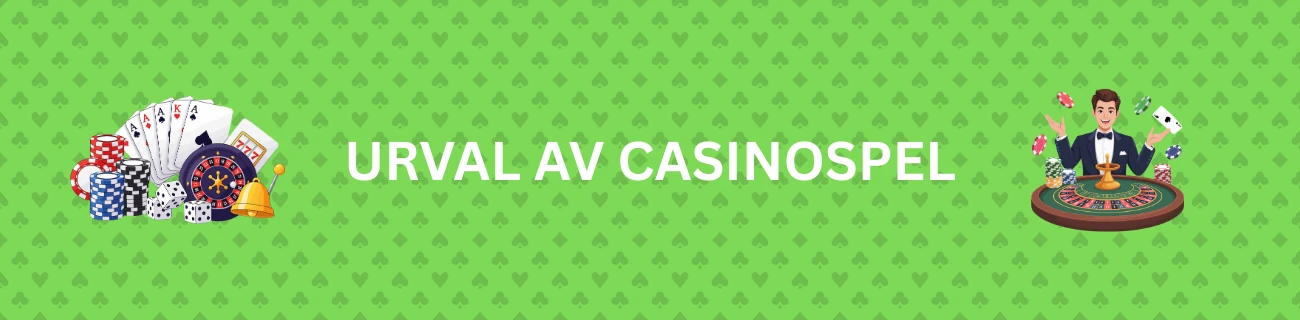 urval av casinospel
