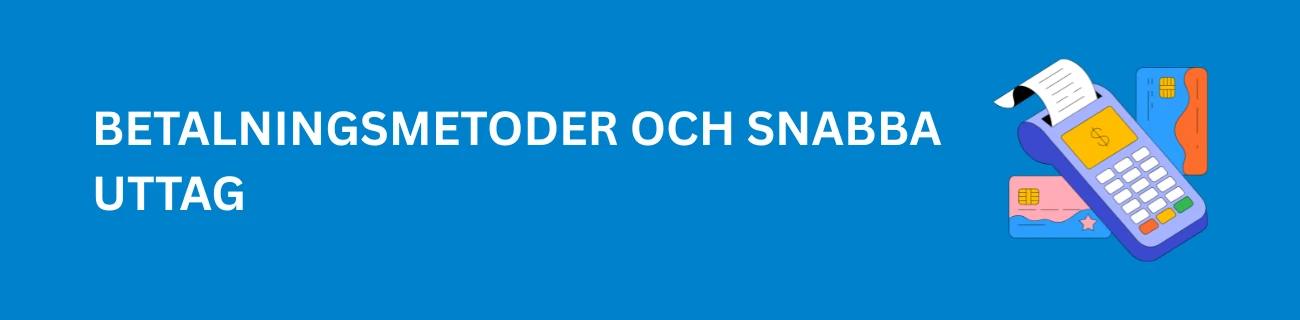 Betalningsmetoder och snabba uttag